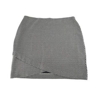 H&M Black White Houndstooth Print Mini Skirt Size Small Women’s